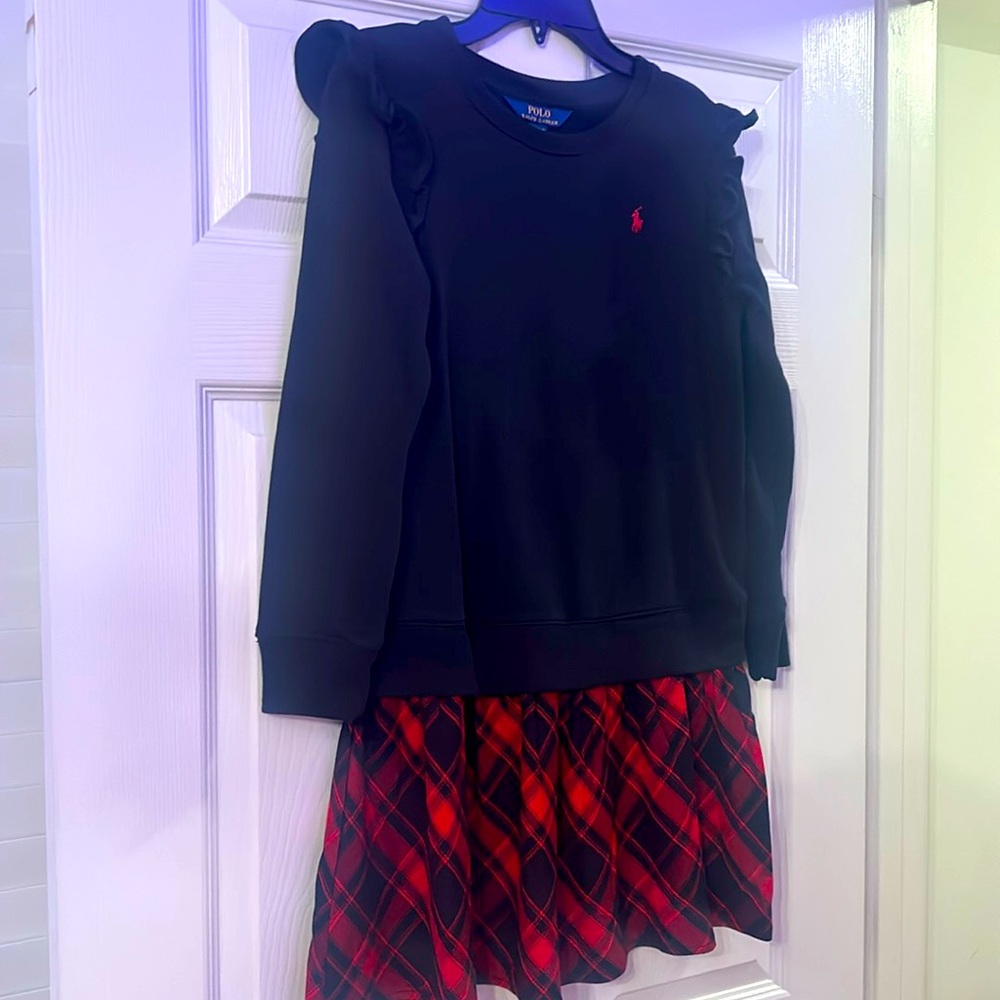 POLO Ralph Lauren holiday sweatshirt dress.